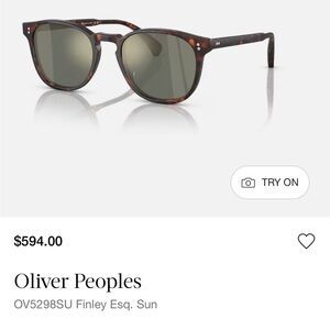 Oliver Peoples Brown Tortoise Sunglasses